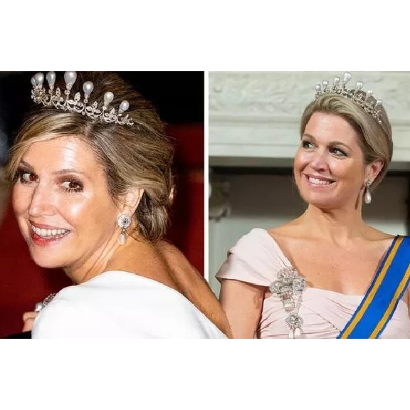 Queen Maxima of the Netherlands’ Pearl Tiara