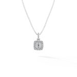 0.25CT Halo Diamond Pendant WG A1