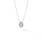 0.33CT Oval Diamond Pendant WG A1