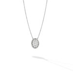 0.83ct Oval Diamond Pendant Set With Earrings A2 WG