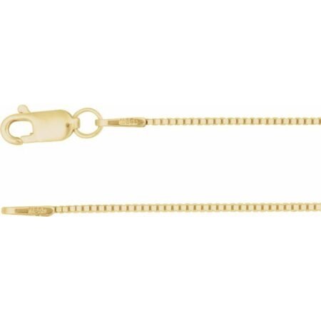 14k Yellow .75 Mm Box 16' Chain