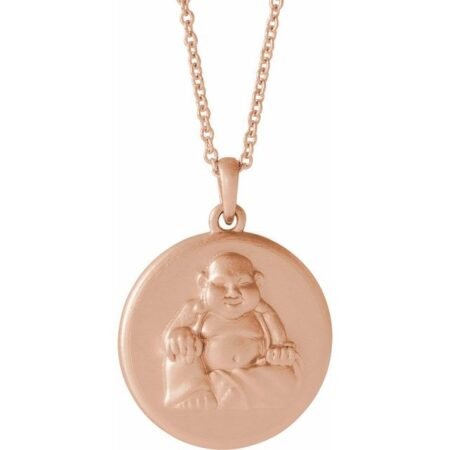 14k Rose Buddha 16-18' Necklace