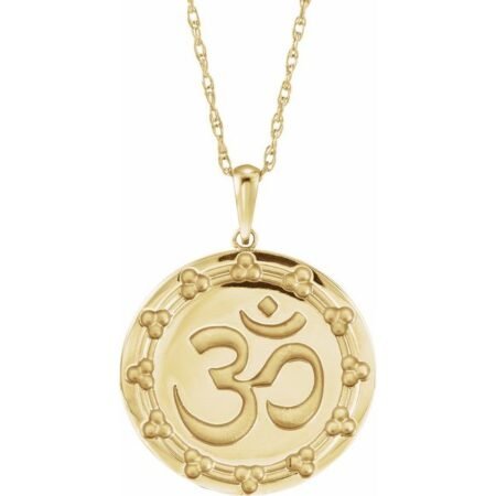 14k Yellow Om 16' Necklace