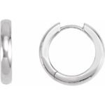 Platinum 16 Mm Hoop Earring