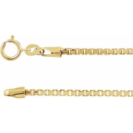 14k Yellow 1.75 Mm Diamond-cut Box 16' Chain