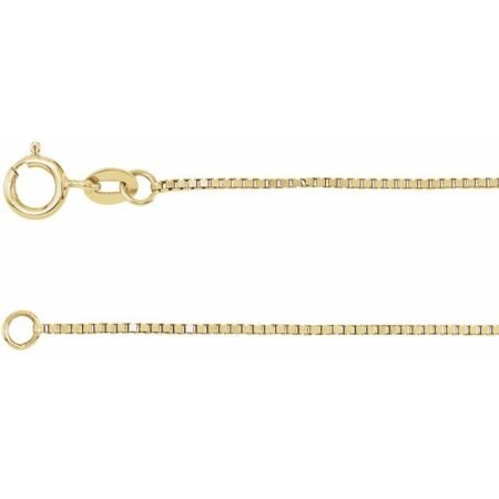 14k Yellow Gold-filled .75 Mm Box 16' Chain