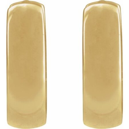14k Yellow 8 Mm Hoop Earrings