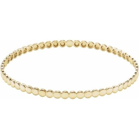 14k Yellow Bangle 7 3/4' Bracelet