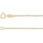 14k Yellow .75 Mm Box 16' Chain
