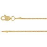 14k Yellow Gold-filled 2.6 Mm Rounded Box 8' Chain