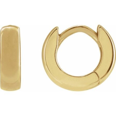 14k Yellow 8 Mm Hoop Earring