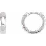 Sterling Silver 11.5 Mm Hoop Earring