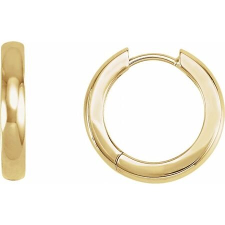 14k Yellow 16 Mm Hoop Earrings
