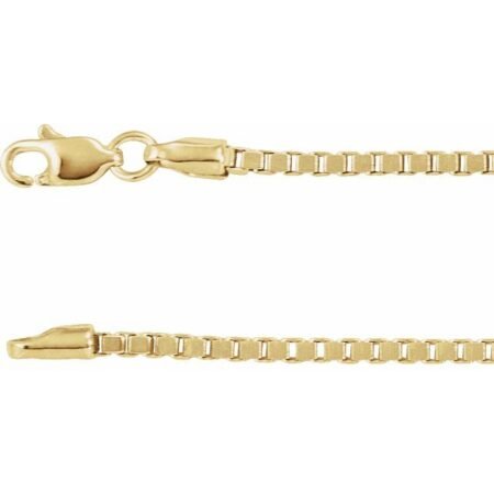 14k Yellow 1.82 Mm Box 18' Chain