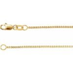 14k Yellow Gold-filled 1 Mm Box 16' Chain