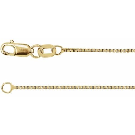 14k Yellow Gold-filled .75 Mm Box 18' Chain