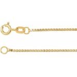 14k Yellow 1.2 Mm Box 18' Chain