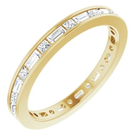 14k Yellow 3/4 Ctw Natural Diamond Eternity Band Size 6