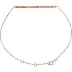 14k Rose Natural Pink Sapphire 8' Bracelet