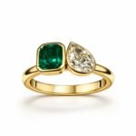 Royal Dewdrop Toi et Moi Ring